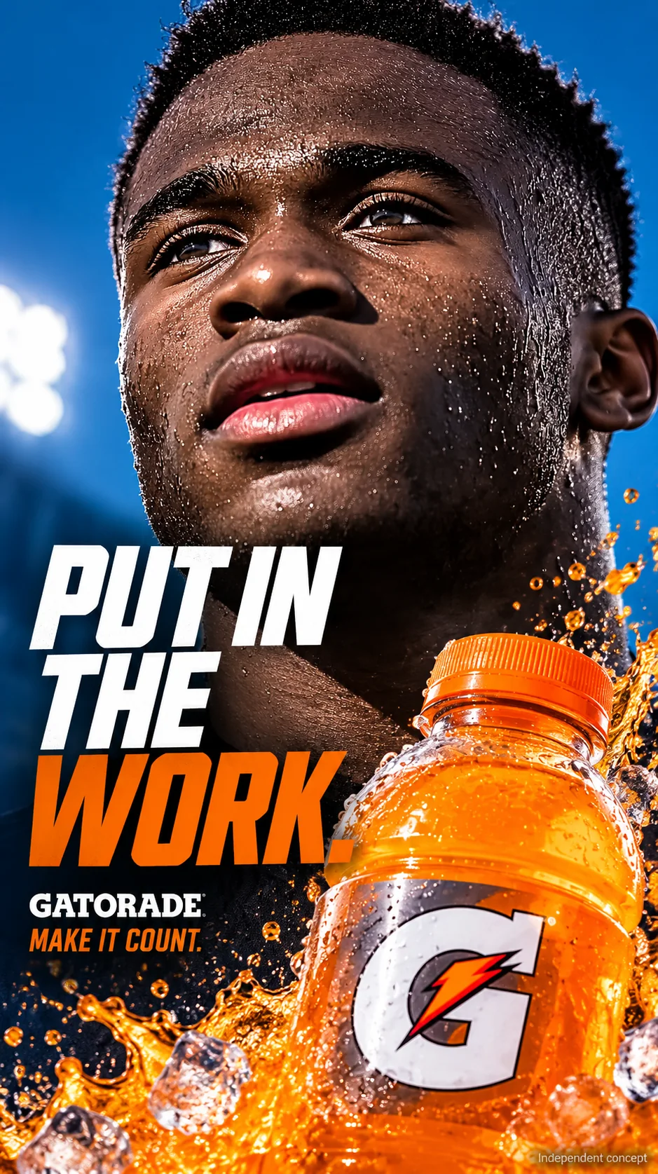 Put In the Work, Vertical poster / social for Gatorade
