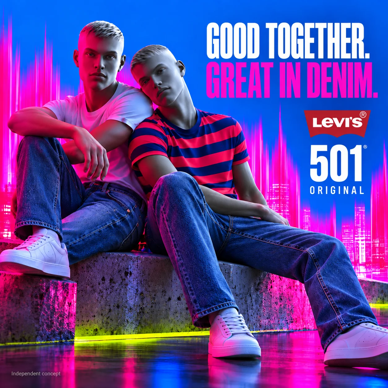 Good Together. Great in Denim., Social / print ad for Levi's