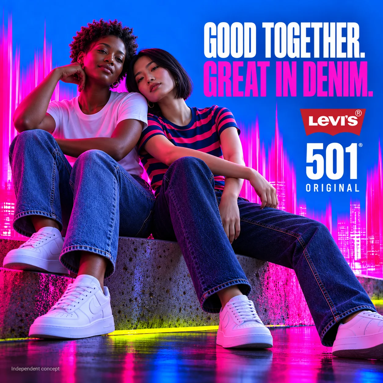 Good Together. Great in Denim., Social / print ad for Levi's
