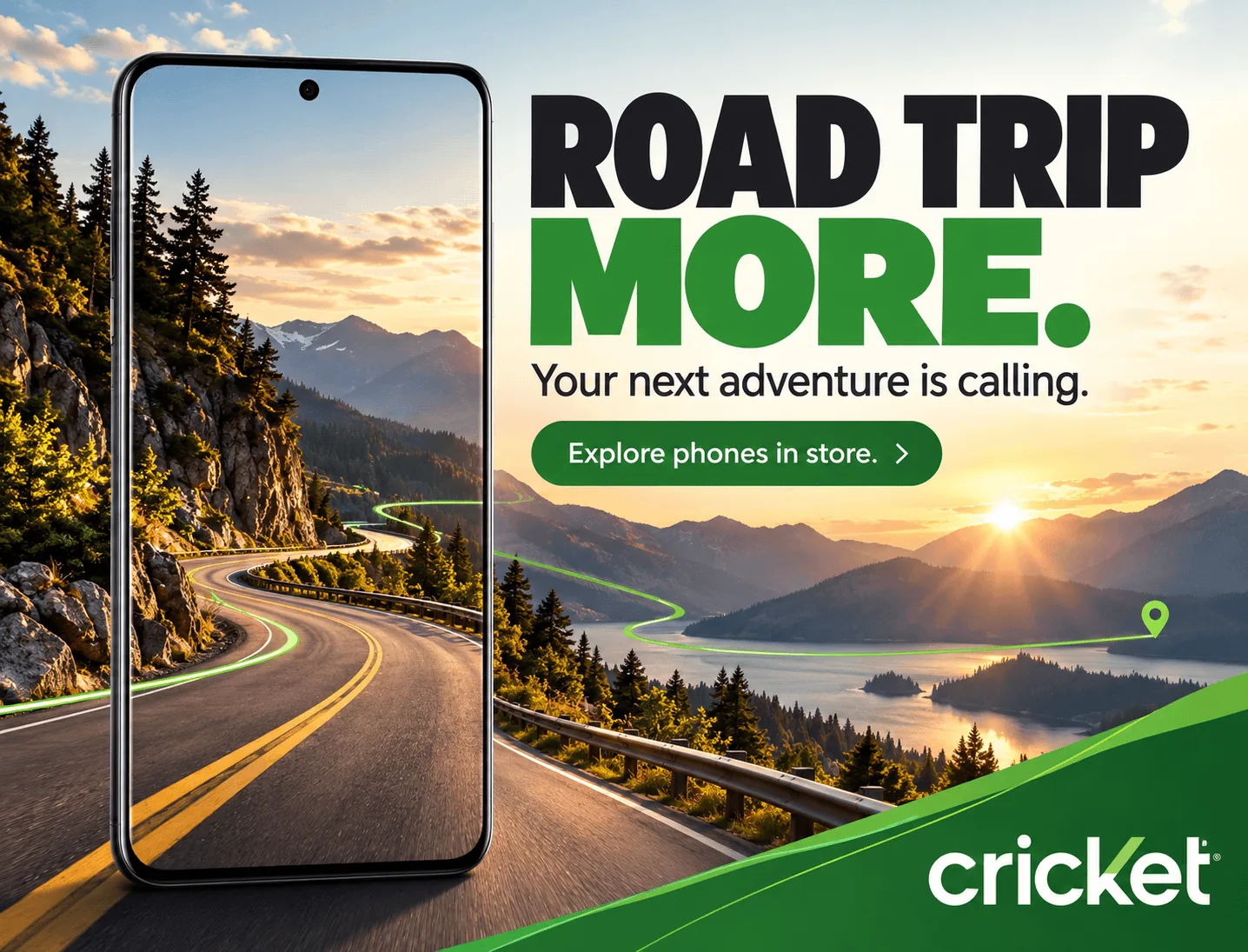 Road trip more. — Cricket Wireless · Summer campaign