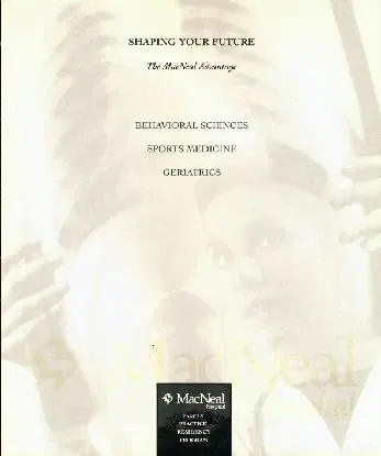 Original 1995 MacNeal Hospital residency recruitment cover “Shaping Your Future,” archive file